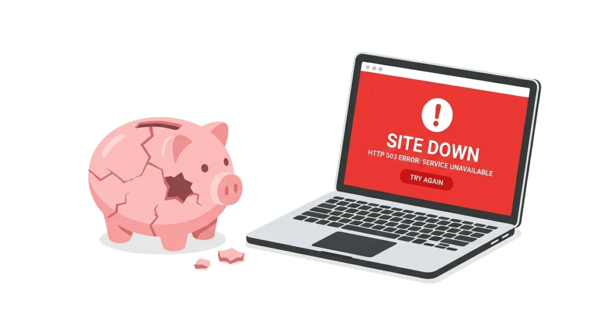 Don't Lose Ad Budget Because Your Website Went Down - Kikloper